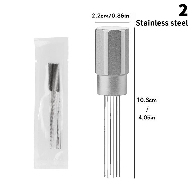 Magnetic Espresso Coffee Stirrer 7/8 Needles Coffee Distributor Tool For Coffee Machine Espresso Needle Coffee Accessories