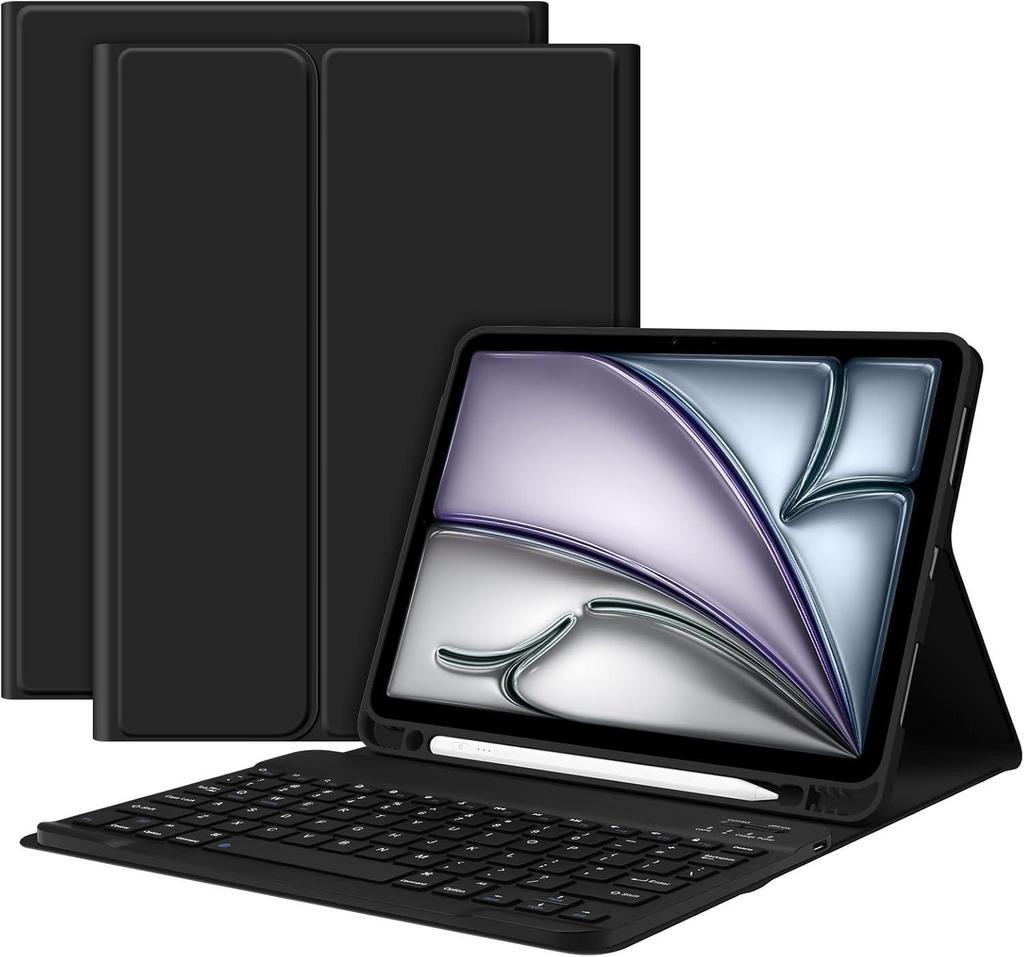 iPad 2025 A16 Air 5 Case: Backlit Keyboard & Mouse Set for 10.9/11-inch Pro 11 Tablets (11th Gen Compatible)