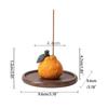 Practical Ugly Orange Incense Holder Good Luck Ceramic Incense Stick Holder  Indoor