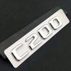ABS Black Chrome Letters 3D Car Trunk Letters Badge For Mercedes Benz C 200 220 300 C200 C220 C300 C320 Logo Sticker Accessories XC7