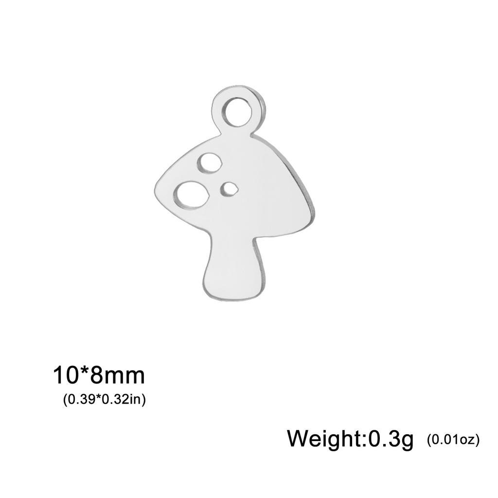 5 pieces/pack Mini Cat Flower Jewelry Owl Cherry Star Heart shaped Bow Stainless Steel Pendant DIY Necklace Bracelet Jewelry