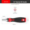 Multifunctional Screwdriver Set: Phillips, Slotted, Torx T30 Blades with Bit Handle