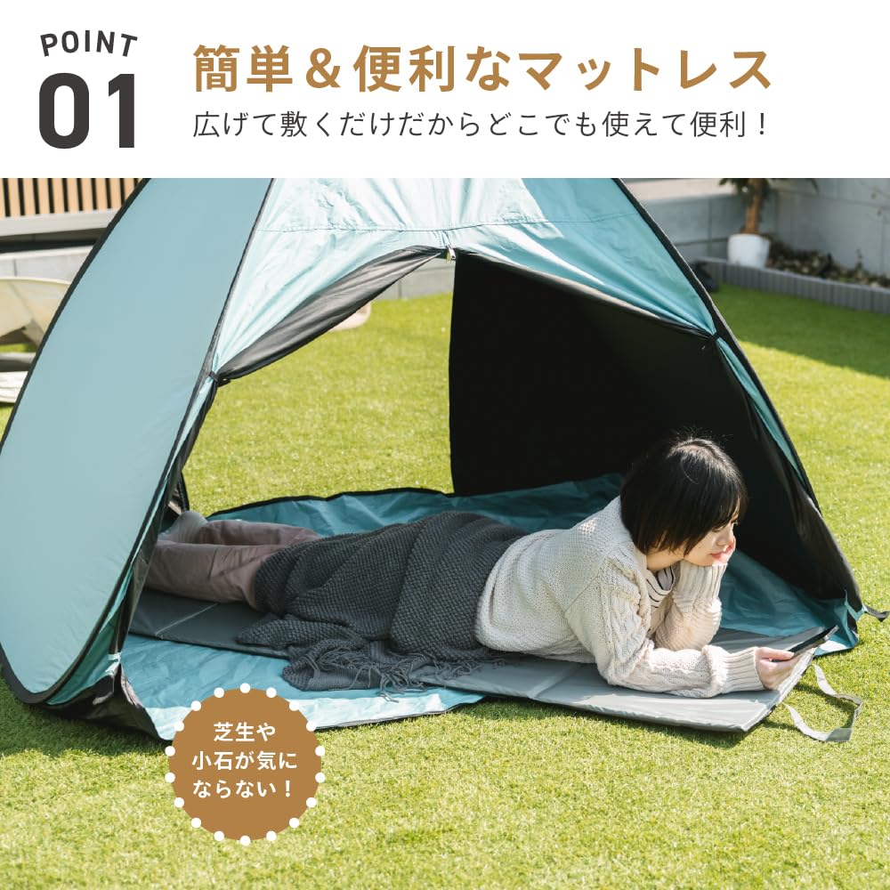 Takeda Corporation Quick 170 x 55 x for outdoor and CM-175OV Mattress, Olive, 1.3 cm, camping, activities, leisure.