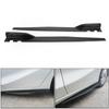 Pair 120cm Car Carbon Fiber Side Skirts Rocker Splitters Diffuser Winglet Wings