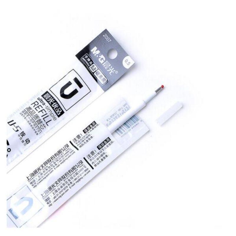 M&G 2007 Gel Pen Refills, 0.5mm Black, 12-Pack