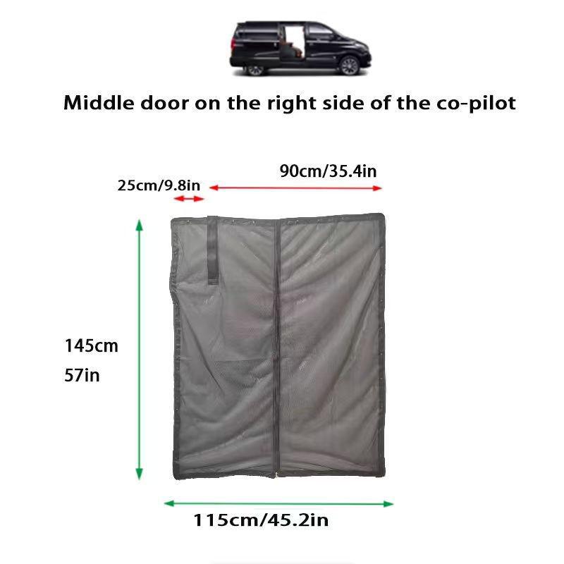Outdoor Camping RV Anti-Mosquito Mesh Door Curtain with Magnetic Closure