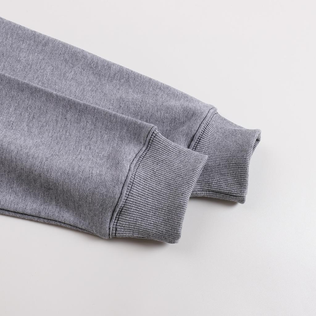 AMI 2025 Autumn and Winter New Letter Embroidery High-quality Cotton Round Neck Hoodie Couple Pullover