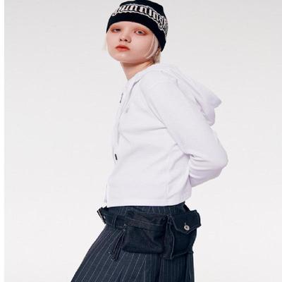 runningHIGH NON-FADE DENIM BELT POUCH [BLACK]