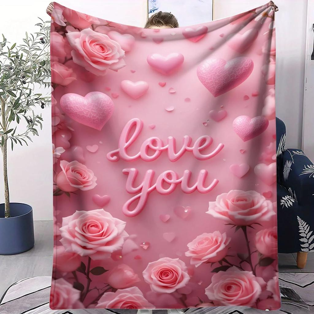 Rainbow Heart Tree Blanket - Soft Throw for Kids Room Sofa Bed Camp Living Vibrant Decor Ideal for Family & Love Enthusiasts