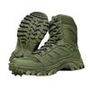 Men's Black Off-Road Hiking and Combat Boots - Wear-Resistant, Thick-Soled, Comfortable Mountaineering Shoes