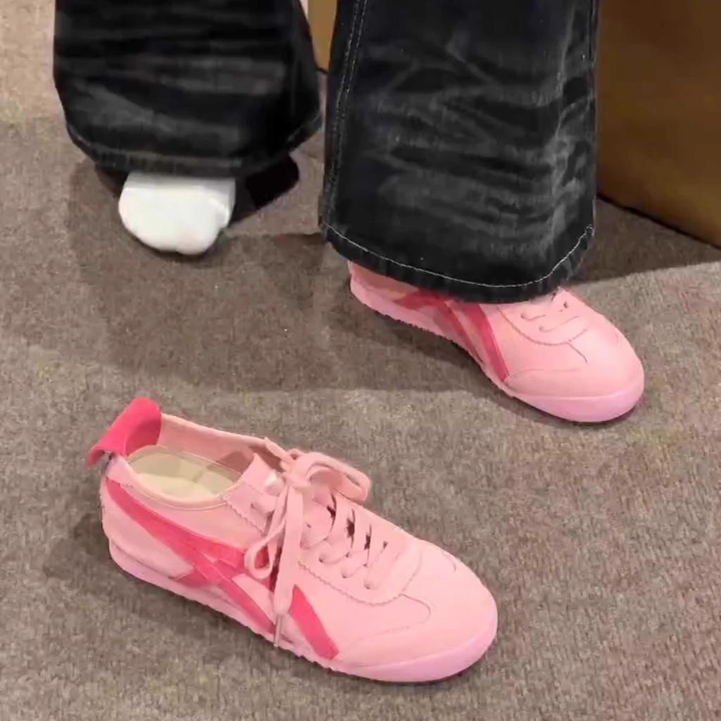 Forrest Gump shoes women's 2025 new summer thin pink sneakers flat-bottomed versatile little white casual sports moral training shoes