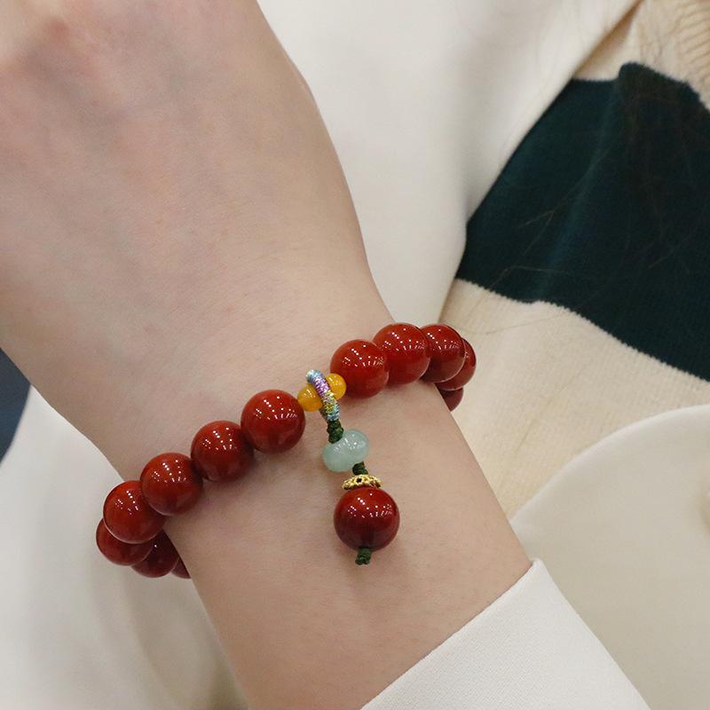 Natural Nanhong Agate Braceletfashion Women Daily Jewelry Gift