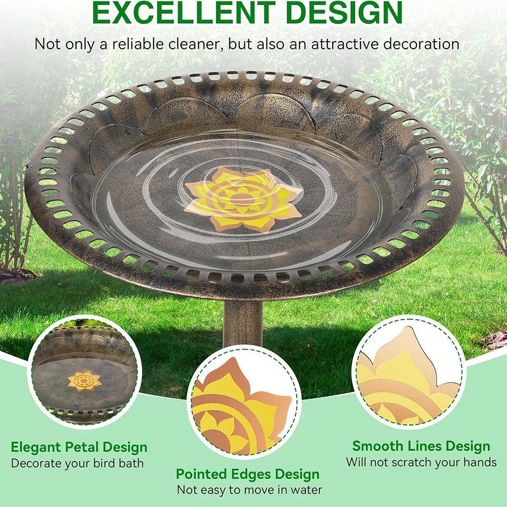 Reinforced Pure Copper Bird Bath Copper Disk Effective Purification Reliable Bird Bath Purification Disk Water Birdbaths Cleaner