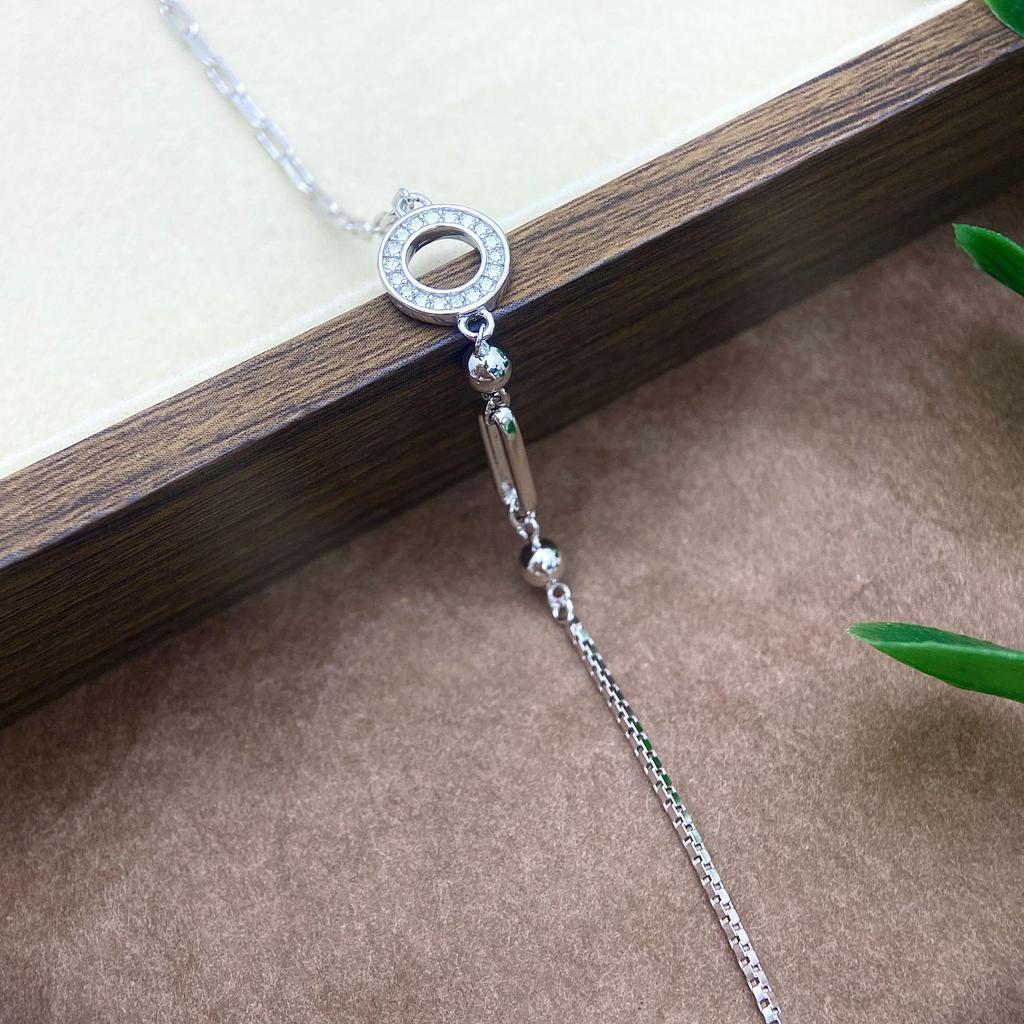 European-American Style S925 Sterling Silver Geometric Bracelet, Versatile Gold-Plated Fashion Accessory for Women