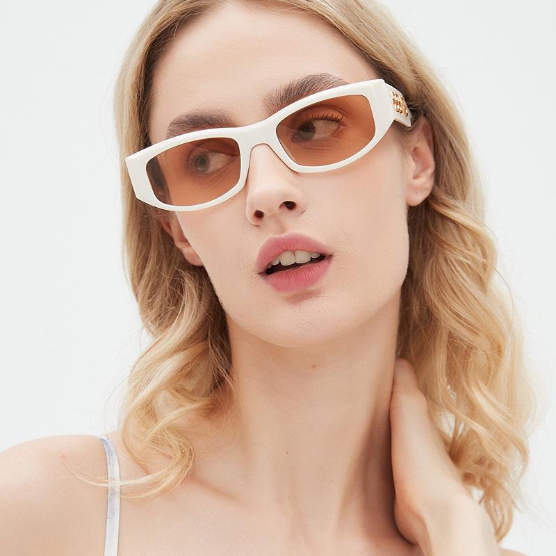 Stylish European and American Style Versatile Polygonal Women's Sunglasses