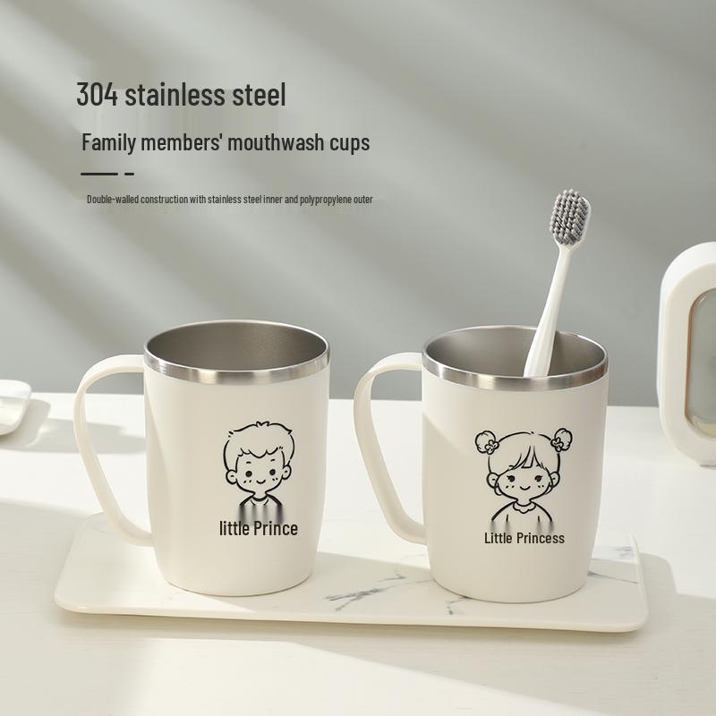 304 Stainless Steel Family Toothbrush Holder - Parent-Child Set for 3-5 Members