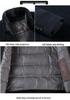 Men's Middle-Aged Stand Collar Wool Coat with Detachable Down Liner, Plus Size
