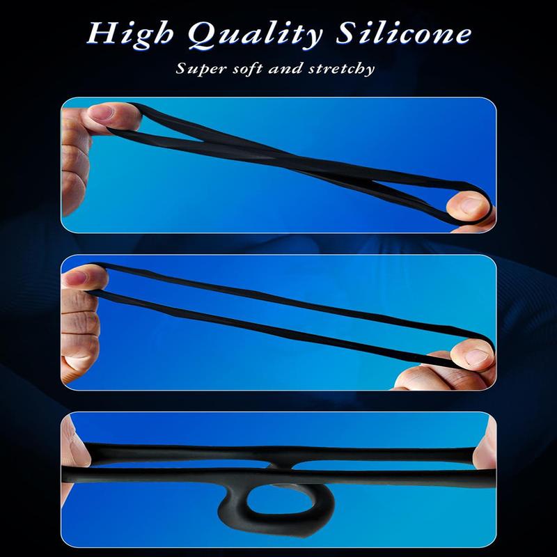 Penis Ring Silicone Cock Rings Delay Ejaculation Scrotal Binding Ball Stretcher Erection Enhancing Lock Cockring Sex Toy for Men