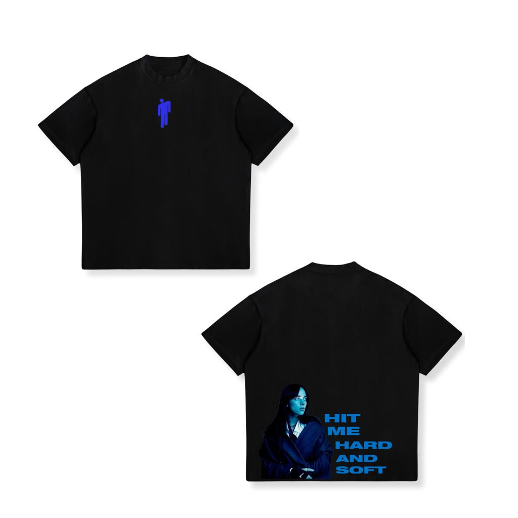 Billie Eilish Hit Me Hard And Soft Graphic Tshirt Unisex Unisex Pop Music Streetwear Casual Short Sleeve Cotton Oversized Tops