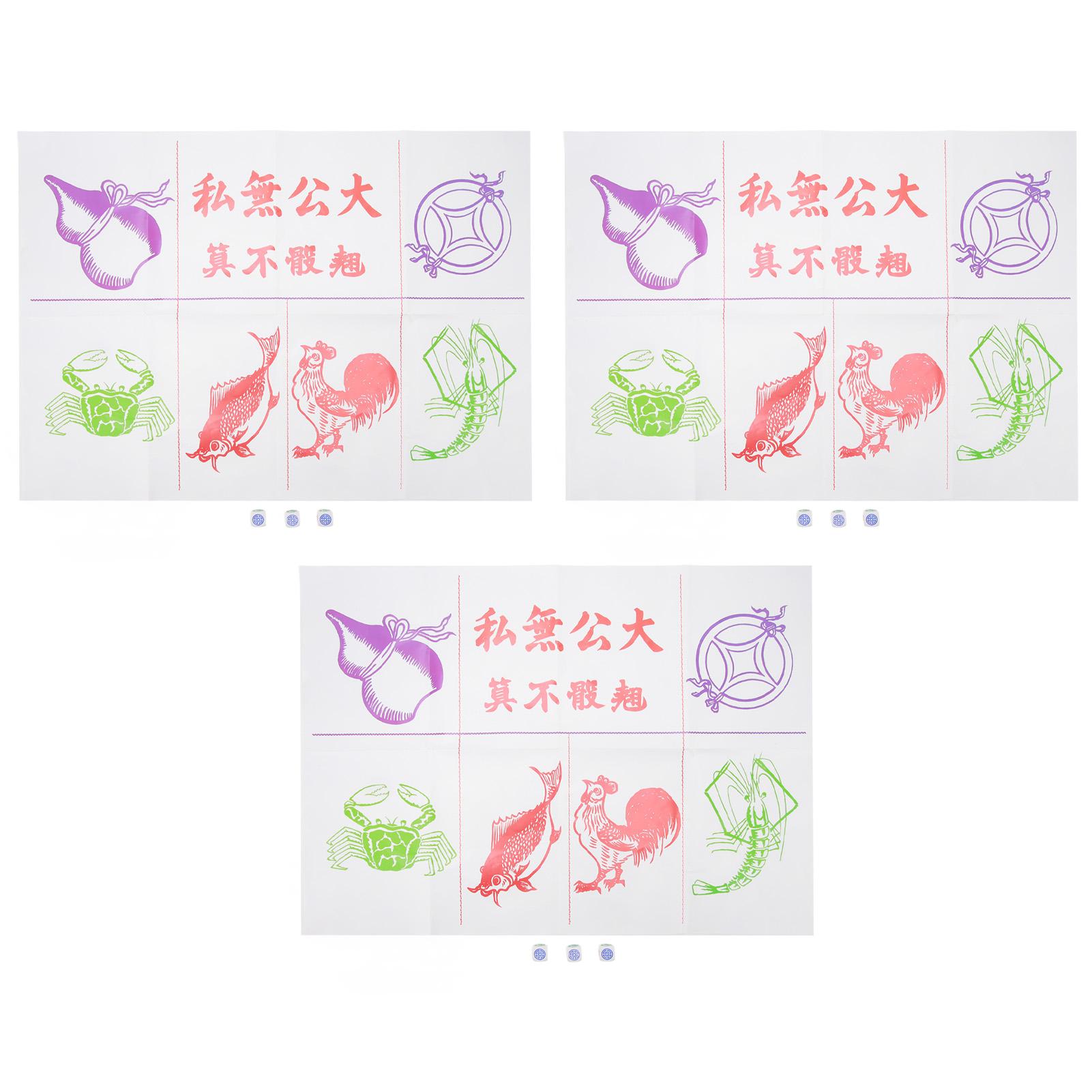 Резьба по дереву Рыба Креветка Краб Игра в кости Игровое поле Белые кости с круглыми углами Интерактивные игры Рыба Креветка Краб Игра в кости Игровое поле