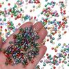 Versilberte 4mm farbige Glasperlen für DIY Armbänder und Accessoires