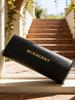 Burberry Black Leather Glasses Case Gold Logo Hard Shell Sunglasses Storage Box Portable Eyewear Protector Case For Women Men