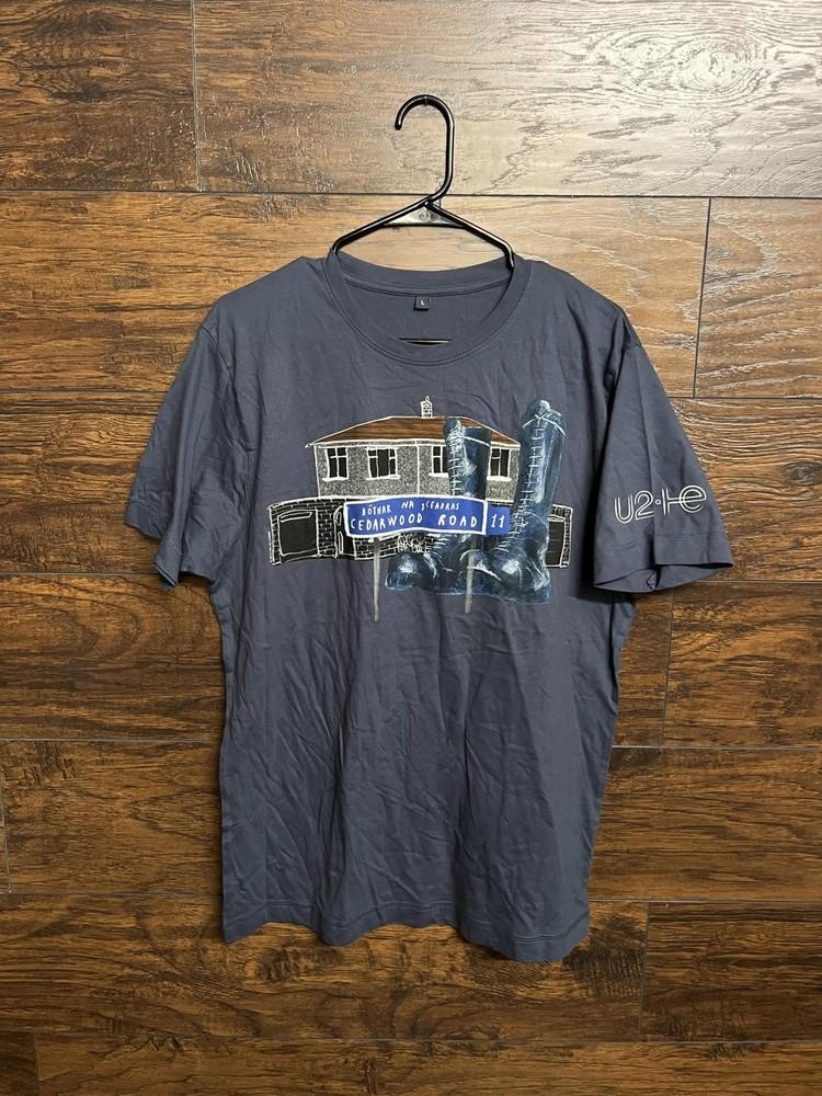 U2 Album Promo T-shirt Songs of Innocence Cedarwood Road Tee Unisex T-Shirt XXXL