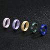6mm Unisex Keramische Trouwring, Zwart Wit Groen Blauw Lavendel Ring voor Vrouwen & Mannen, Hypoallergeen, US Maat 5-12
