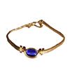 Vintage Blue Glass Tassel Earrings and Necklace Set - Luxurious High-End Jewelry