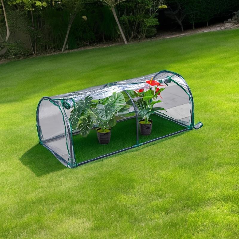Transparent Plastic Greenhouse - Manually Installed Indoor/outdoor Plant Tents for Flowers and Vegetables, Plant Growth Bags