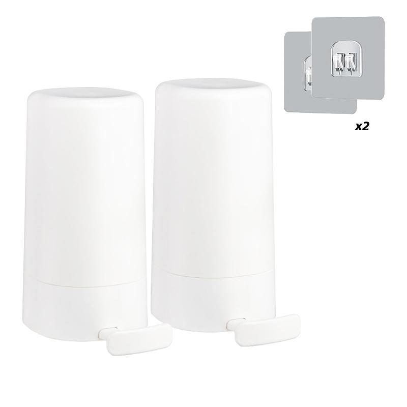 

Soap Grinder for Bar Soap No Drilling Waterproof Soap Dispenser Manual Soap Shredder for Bathroom Kitchen el Travel 1/2Pack