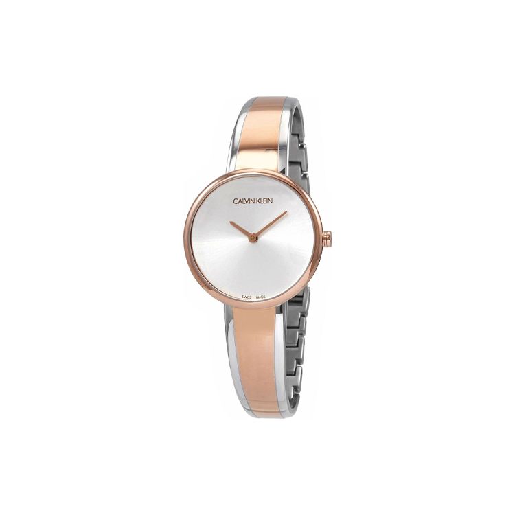 

Calvin Klein Quartz Watch Stainless Steel Band 30Mm Silver Dial 30M Water Resistant Women watches K4E2N61X Regular Watch Box,Silver Dial