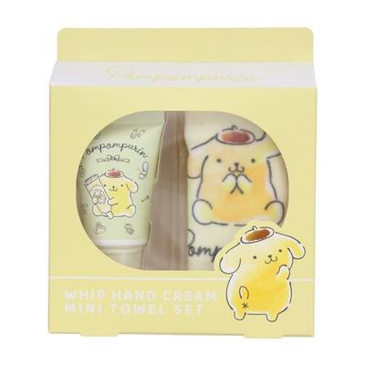 SHOBIDO - Conjunto de Creme para Mãos e Toalha Pompompurin da Sanrio