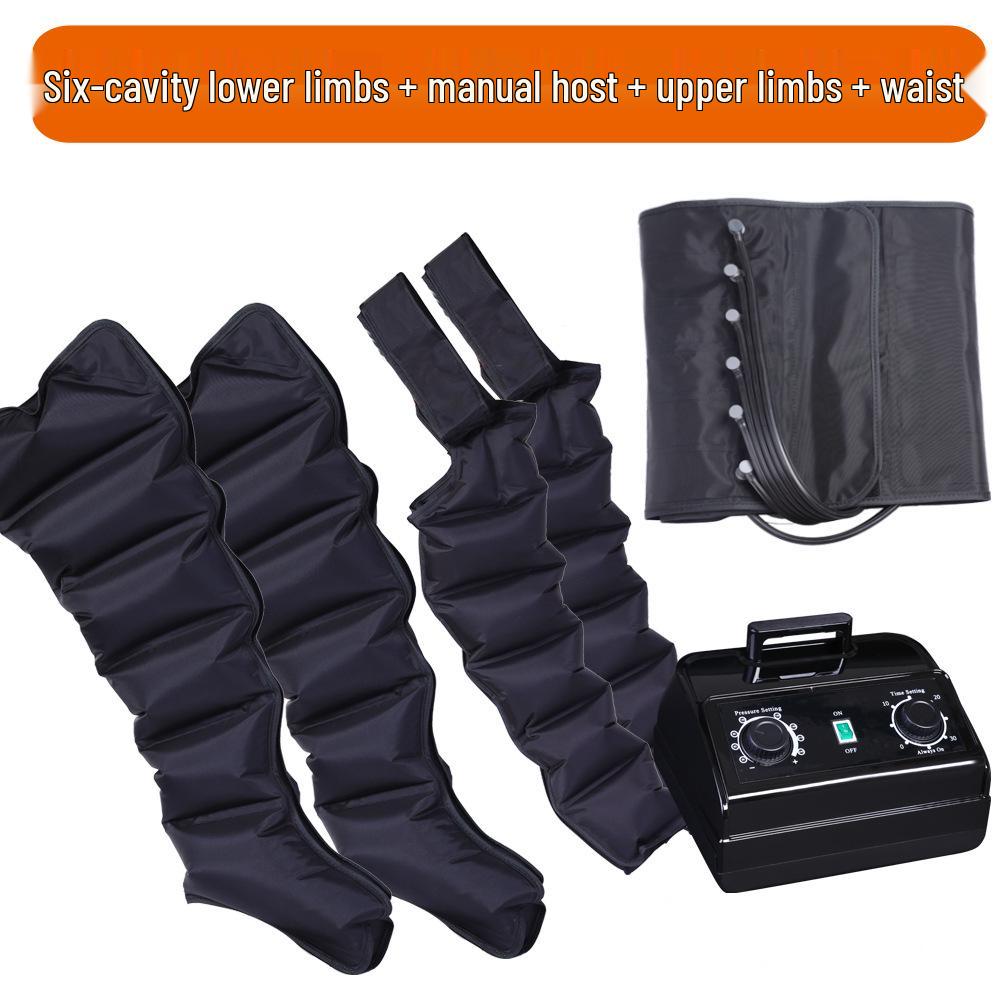 Pneumatic Six-Chamber Leg Massager with Air Wave Therapy