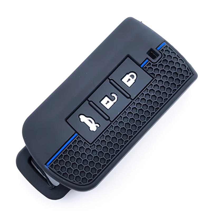 3 Buttons Silicone Remote Car Key Case Cover Shell For Mitsubishi Xpander Outlander Asx Pajero Eclipse Cross Montero Accessories