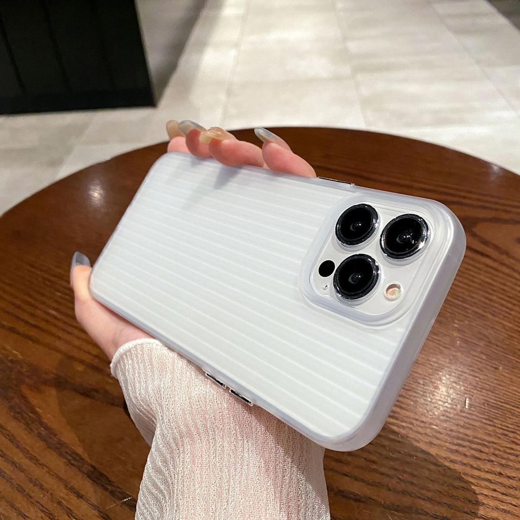 Skin Friendly Phone Case for iPhone 11 12 13 14 15 16 iPhone 11 12 13 14 15 16 Pro 12 13 14 15 16 Pro Max Luxury Corrugated Pattern Shockproof Cover