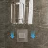 Portaspazzolino da parete Portaspazzolino autoadesivo Portaspazzolino con tazza per collutorio Organizzatore per il bagno Forniture per la conservazione della casa