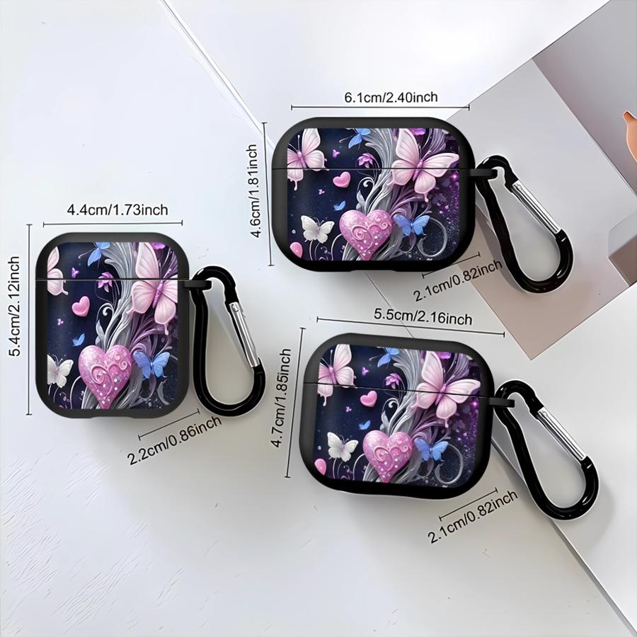 Pink Flowers And Butterflies Case For Airpods 3 Pro3 Pro 4 2 1 Pro2 Earphone Cases Cover