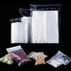500pcs Thickened PE Zipper Self Sealing Bag, Transparent and Reusable Small Packaging, Jewelry Storage Bag, Gift Packaging Bag