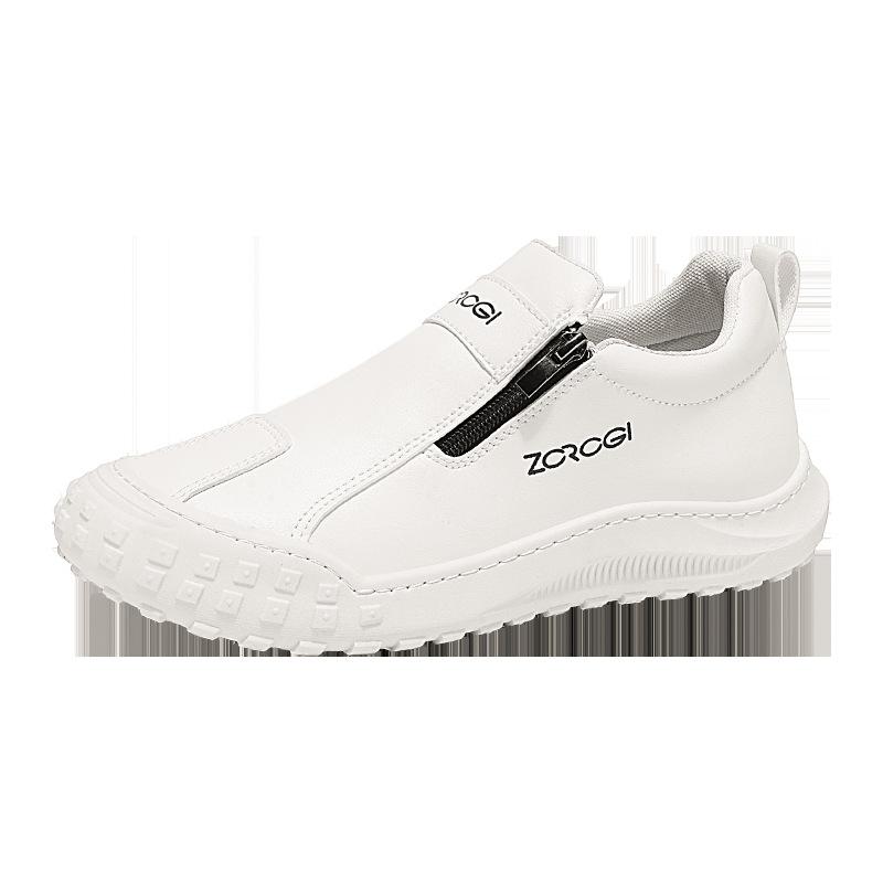 

Новая защита труда Мужская обувь Ленивая молния Один шаг Кухня Водонепроницаемая и противоскользящая Рабочая доска Обувь Повседневная кожаная обувь 44