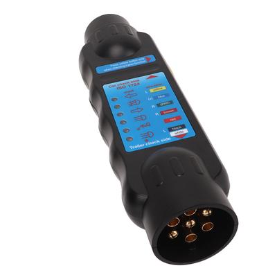 12V 7pin Trailer Towing Lights Wiring Circuit Tester Plug Socket Diagnostic Tool for Trailers Caravans Horseboxes