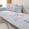 Luxury Sofa Cover for Living Room Non-Slip Cartoon Pattern Thick Sofa Cushion Mat Simple Style Plush Sofa Towel Home Couch Decor