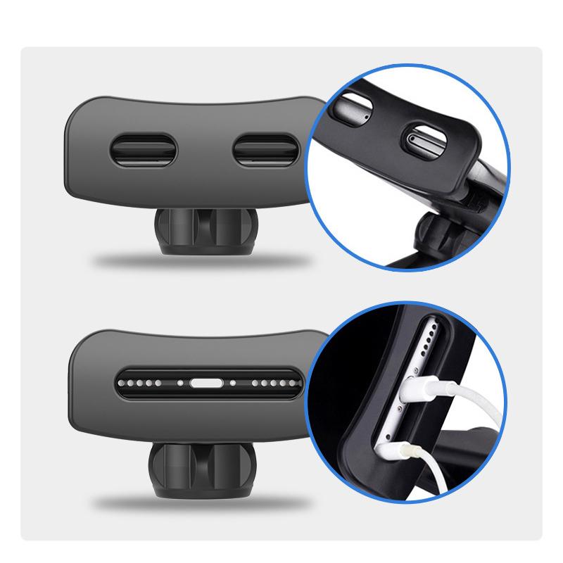 Car Bracket 360 Degree Car Rear Pillow Holder Mobile Phone Tablet Holder 2 in 1 Bracket Car Rear Holder for Mobile Phone Tablet