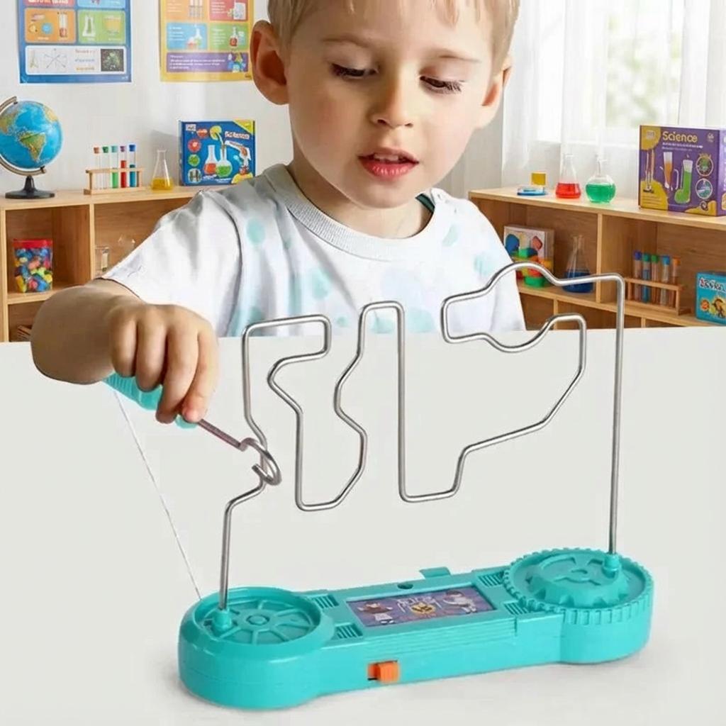 Electric Shock Maze Game For Kids Educational Science Experiment Toy Fun Party Game Childrens Electric Touch Puzzle Best Gift