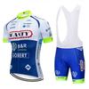 Mens Cycling Jersey Bib Shorts Set Road Bike Performance Wear Breathable Quick-Dry Compression Fit
