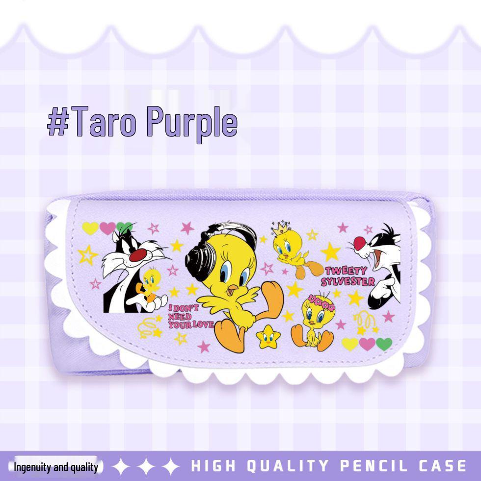Cui Di Cui Er Bird Cute Cartoon Double-Layer Large Capacity Pencil Case Double Layer