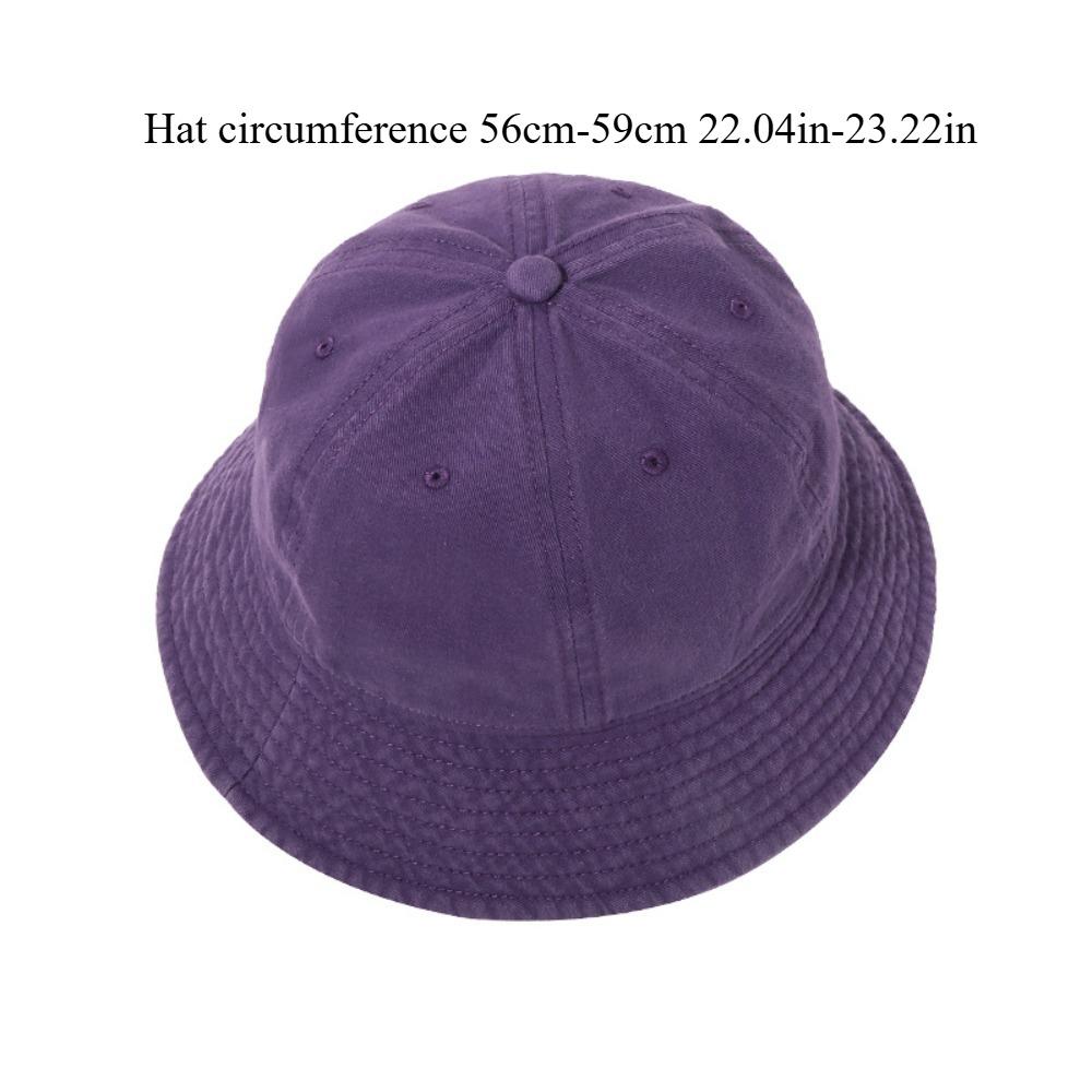Washable Solid Color Bucket Hat Twill Fabric Casual Japanese Style Black Sun Hat For Men Women Autumn Winter Outdoor Cap
