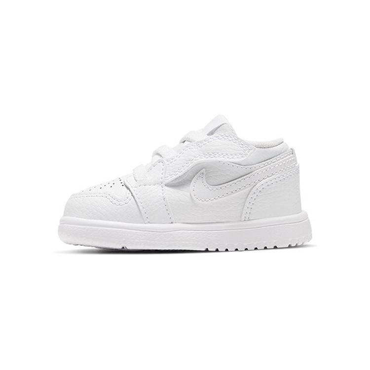 (TD) Air Jordan 1 Low ALT Triple White Baby CI3436-129 EU 22
