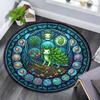 Oceanic Glass Round Area Rug Under Office Chairs Bedroom Living Room Home Decor