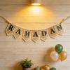 Rustic Eid Wall Hanging Minimalist Wooden Letter Banner Letter Flag Decoration  Bedroom Decor